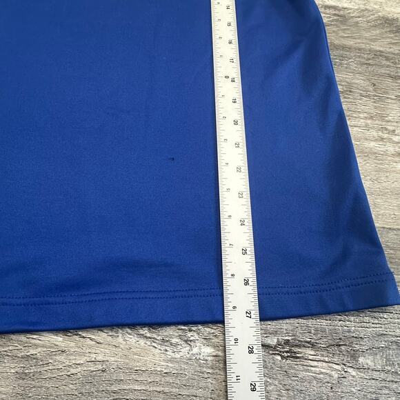 NFL Team Apparel NY Blue Red Mens M New York Giants Football 1/4 Zip Sweatshirt - Picture 5 of 9